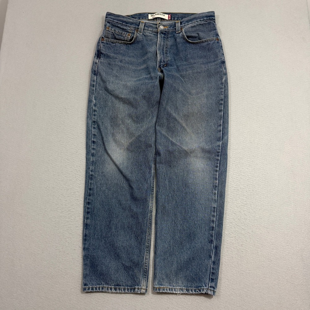 Vintage Levis Jeans Mens 34x30 Blue 550 Relaxed Fit Tapered Leg Denim y2k Faded